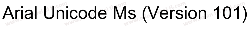 Arial Unicode Ms (Version 101)下载字体转换